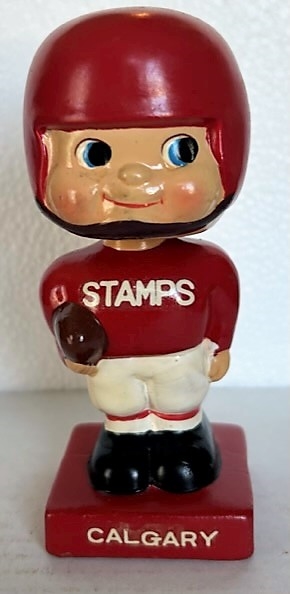 60's CFL CALGARY STAMPS BOBBING HEAD