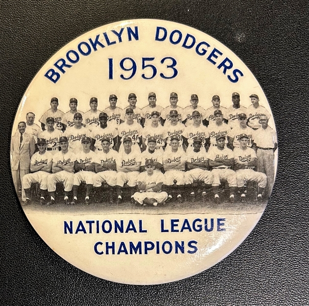 1953 BROOKLYN DODGERS NATIONAL LEAGUE CHAMPIONS TEAM PHOTO PIN