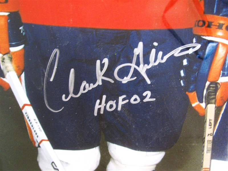 NY ISLANDERS #1 LINE SIGNED BY GILLIES - TROTTIER & BOSSY w/CAS COA