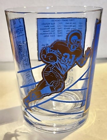 50's LOS ANGELES RAMS GLASS - MUST SEE!