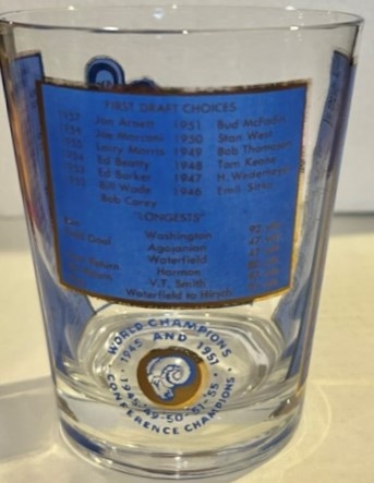 50's LOS ANGELES RAMS GLASS - MUST SEE!