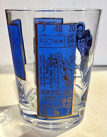 50's LOS ANGELES RAMS GLASS - MUST SEE!