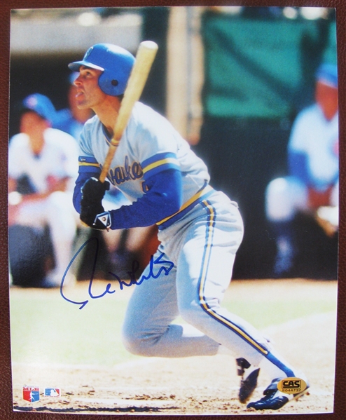 PAUL MOLITOR SIGNED PHOTO w/CAS COA