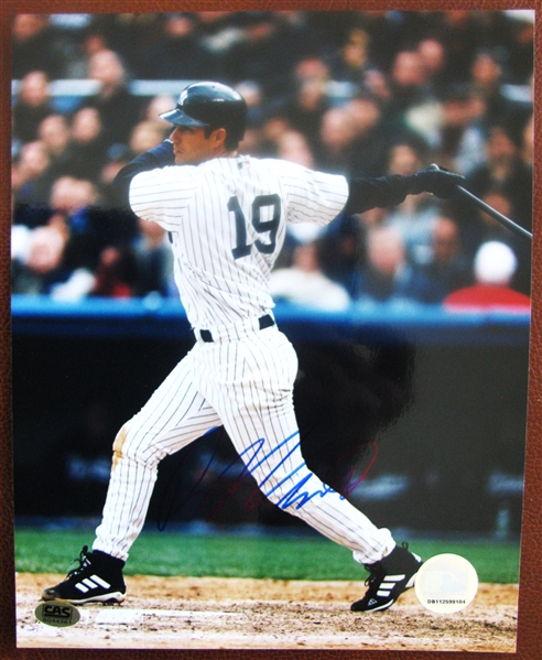 ROBIN VENTURA SIGNED 8 x 10 PHOTO w/CAS COA