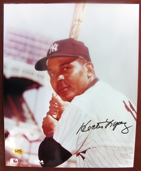 HECTOR LOPEZ SIGNED 8 x 10 PHOTO w/CAS COA