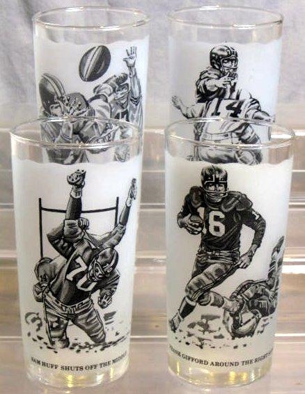 60's NEW YORK GIANTS PLAYER GLASSES