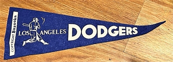 1959 LOS ANGLES DODGERS BAZOOKA PREMIUM PENNANT