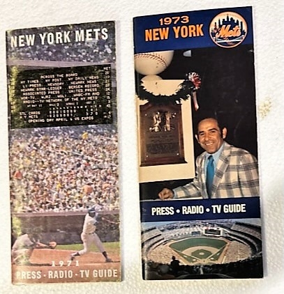 1971 & 1973 NEW YORK METS MEDIA GUIDEs 