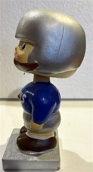 60's DETROIT LIONS WOOD BASE BOBBING HEAD