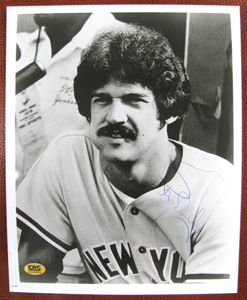 RON GUIDRY SIGNED 8 x 10 PHOTO w/CAS COA