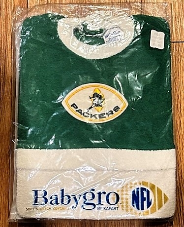 VINTAGE GREEN BAY PACKERS COVERALLS IN PACKAGE