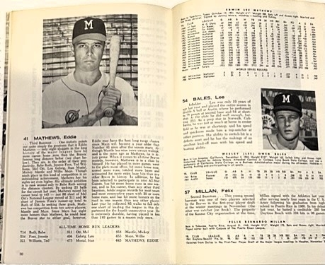 1965 MILWAUKEE BRAVES YEARBOOK- LAST YEAR IN MILWAUKEE