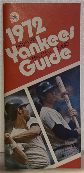 1972 NEW YORK YANKEES MEDIA GUIDE