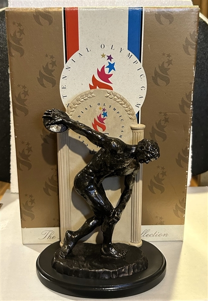 1996 ATLANTA OLYMPIC STATUE w/BOX - DISCUS THROWER