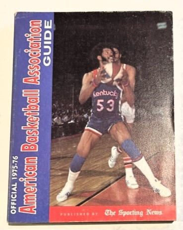 1975-76 OFFICIAL ABA MEDIA GUIDE