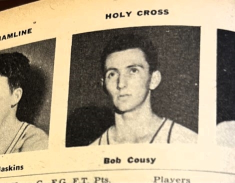 1949-50 COLLEGIATE BASKETBALL RECORD BOOK w/COUSY