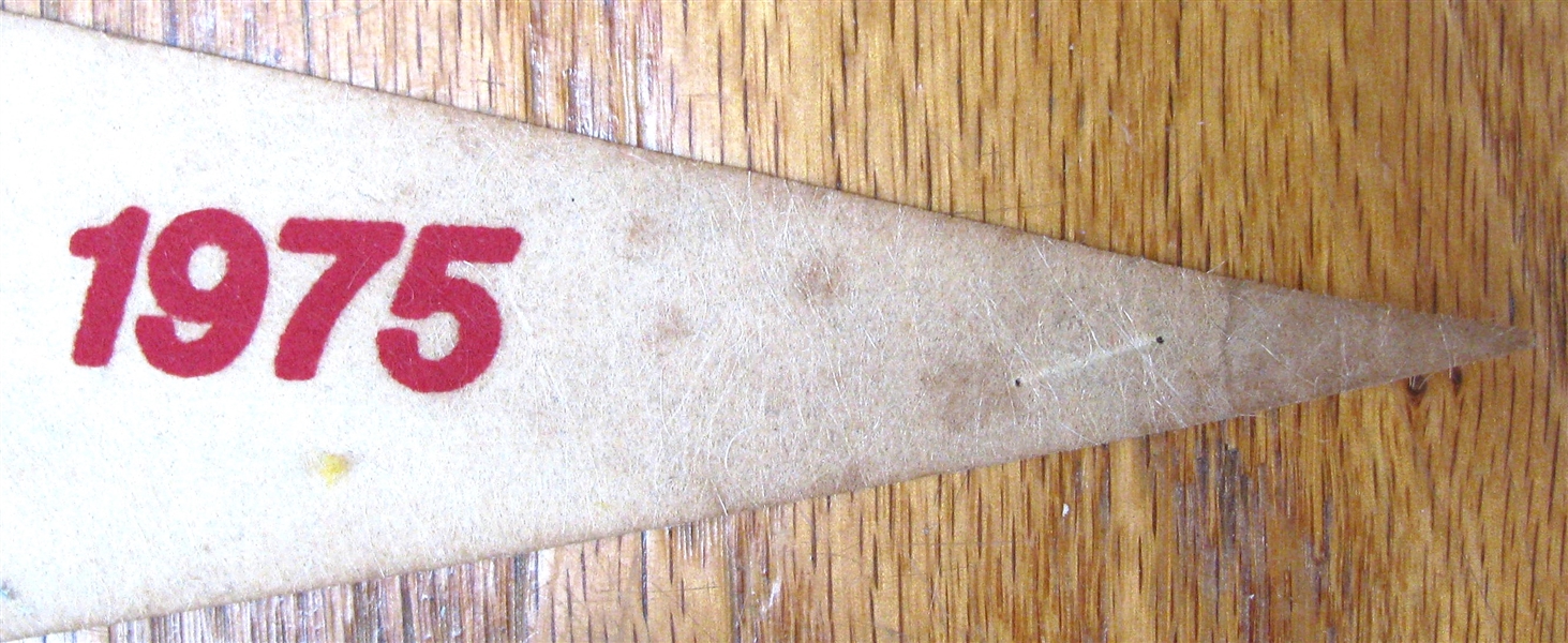 1975 WORLD SERIES PENNANT - RED SOX vs REDS