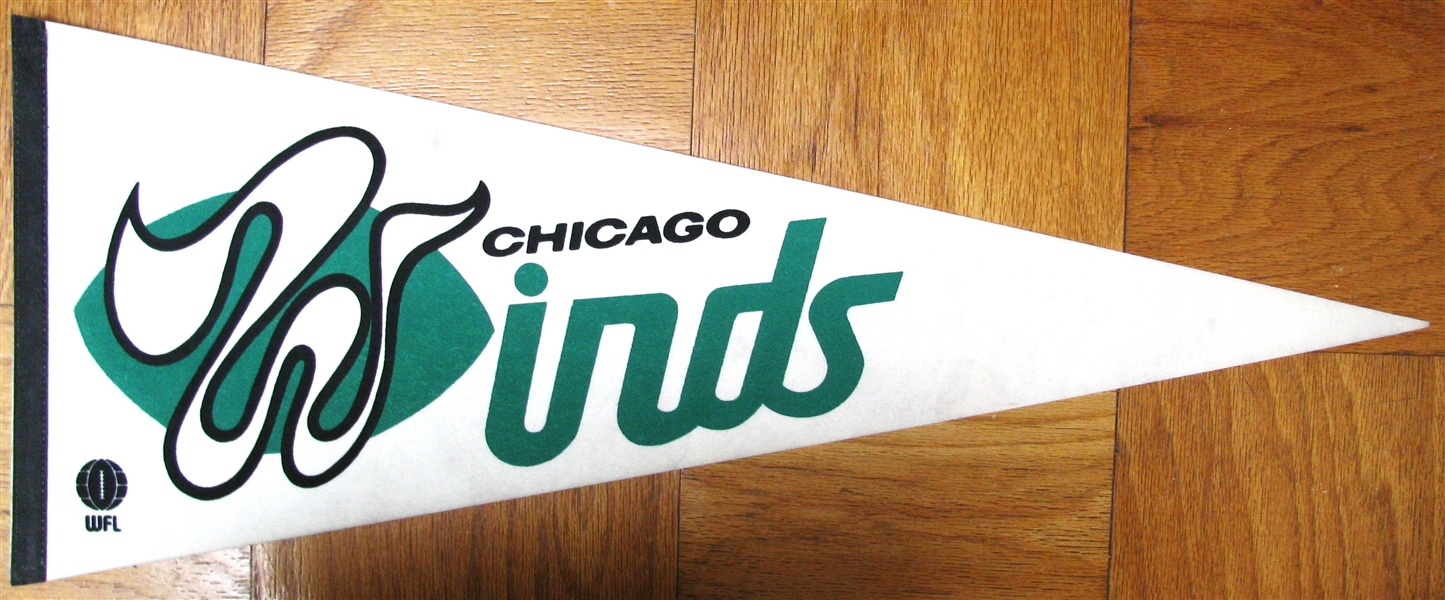 70's WFL CHICAGO WINDS PENNANT