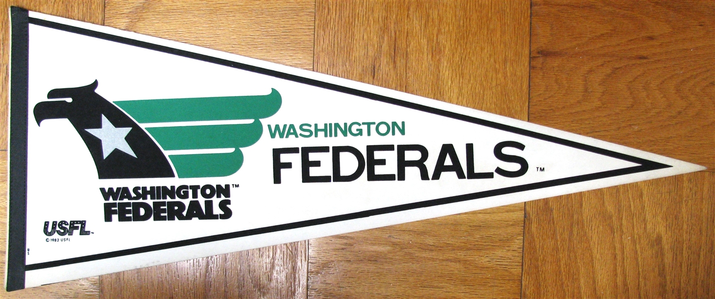 80's USFL WASHINGTON FEDERALS PENNANT