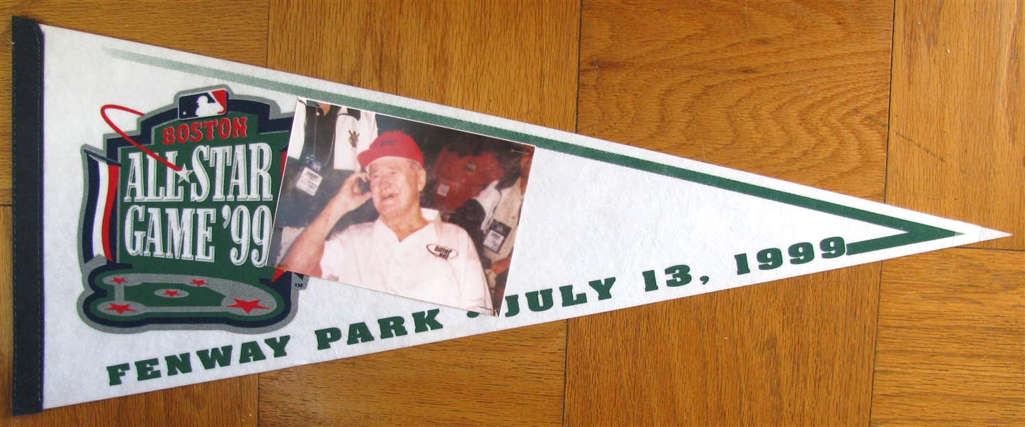 1999 ALL-STAR GAME FENWAY PARK PENNANT - TED WILLIAMS