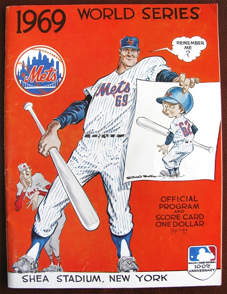 1969 NEW YORK METS WORLD SERIES OFFICIAL PROGRAM