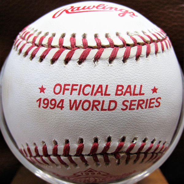 1994 WORLD SERIES COMMEMORATIVE BASEBALL w/BOX- NO GAMES PLAYED