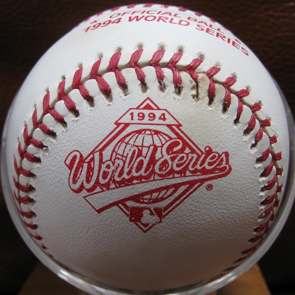 1994 WORLD SERIES COMMEMORATIVE BASEBALL w/BOX- NO GAMES PLAYED