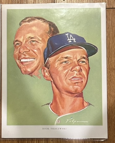 1964 DICK TRACEWSKI L.A. DODGERS VOLPE PRINT