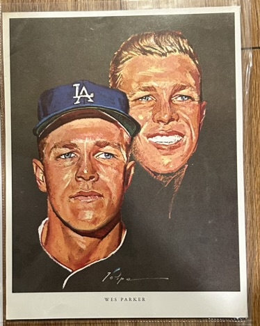 1964 WES PARKER L.A. DODGERS VOLPE PRINT