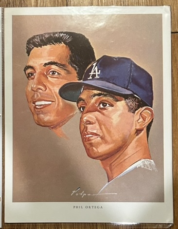 1964 PHIL ORTEGA L.A. DODGERS VOLPE PRINT