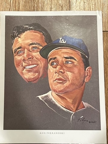 1964 RON PERRANOSKI L.A. DODGERS VOLPE PRINT