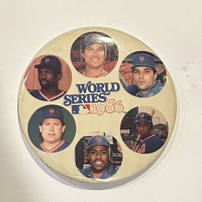 1986 NEW YORK METS WORLD SERIES PHOTO PIN