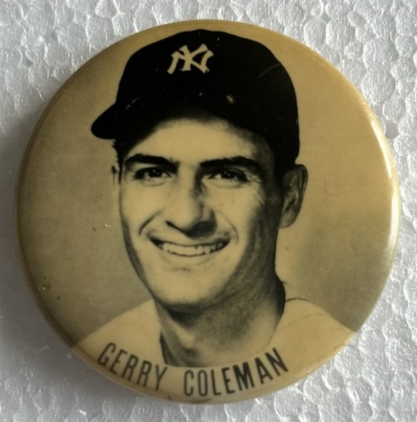 50's GERRY COLEMAN NEW YORK YANKEES PIN
