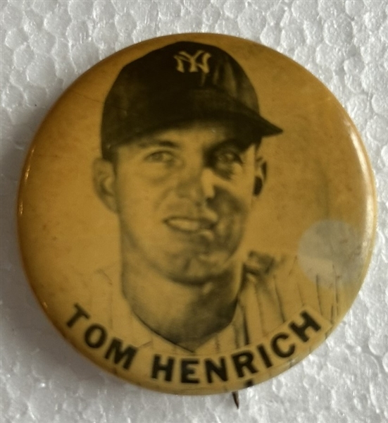 40's TOM HENRICH NEW YORK YANKEES PIN
