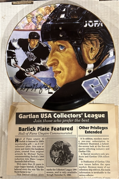 WAYNE GRETZKY GARTLAND PLATE w/BOX