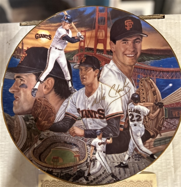 WILL CLARK SPORTS IMPRESSIONS LIMITED-EDITION PLATE w/BOX