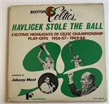 60s BOSTON CELTICS "HAVLICEK STOLE THE BALL" RECORD ALBUM