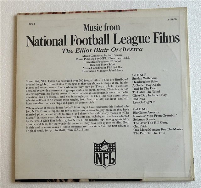 60's MUSIC FROM NATIONAL FOOTBALL LEAGUE FILMS RECORD ALBUM