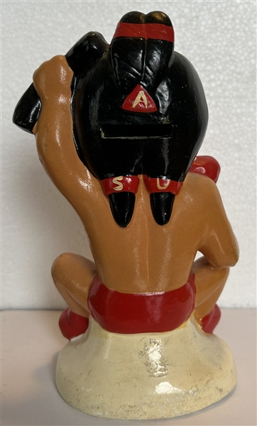 VINTAGE 60's ARKANSAS STATE INDIANS MASCOT BANK