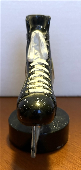 VINTAGE 70's BOSTON BRUINS SKATE/PUCK BOTTLE OPENER-PAPERWEIGHT