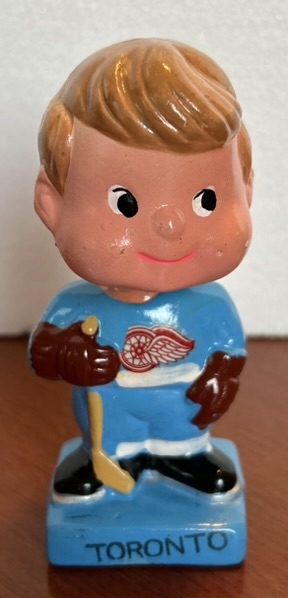 60's TORONTO MAPLE LEAFS mini BOBBING HEAD -ERROR VARIATION