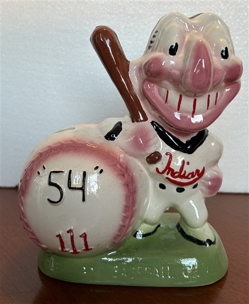 VINTAGE CLEVELAND INDIANS 54-111 BANK