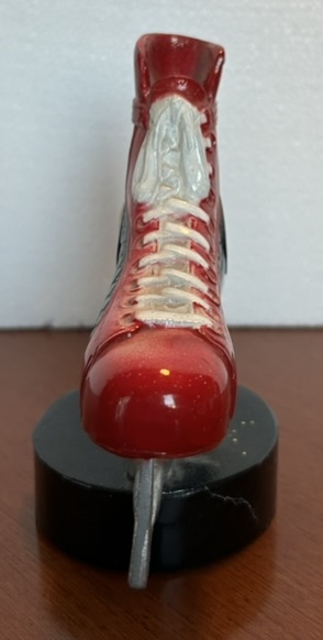 VINTAGE 70's BOSTON BRAVES SKATE/PUCK BOTTLE OPENER-PAPERWEIGHT- RARE