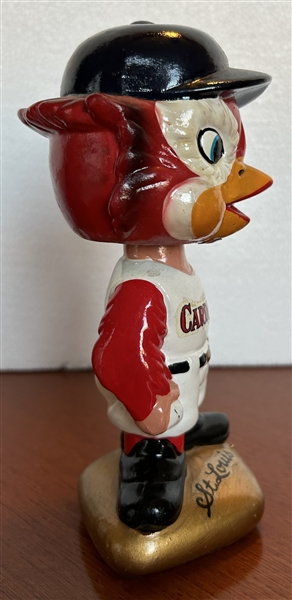 60's ST. LOUIS CARDINALS GOLD BASE BOBBING HEAD