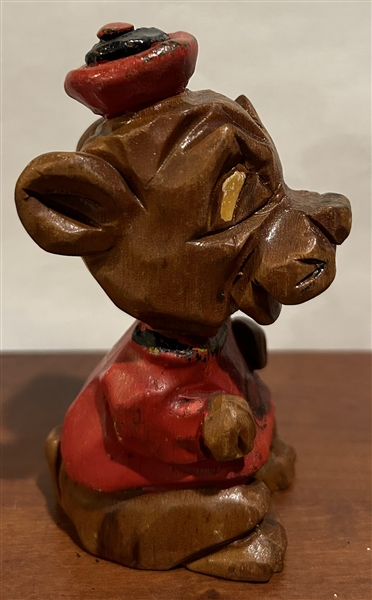 50's CORNELL BEARS CARTER HOMMAN WOOD-CARVED STATUE