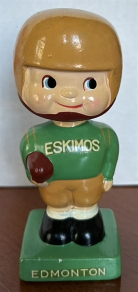 60's CFL EDMONTON ESKIMOS BOBBING HEAD