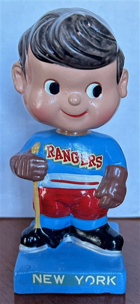 60's NEW YORK RANGERS SQUARE BASE BOBBING HEAD