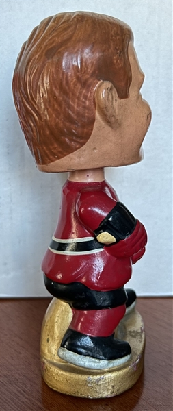 60's CHICAGO BLACK HAWKS REALISTIC FACE BOBBING HEAD