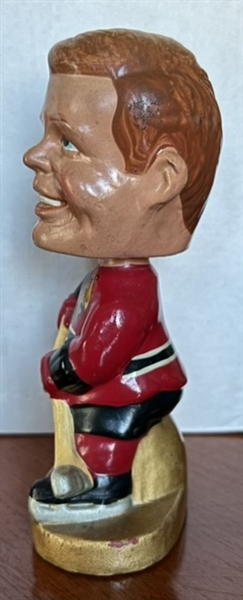 60's CHICAGO BLACK HAWKS REALISTIC FACE BOBBING HEAD