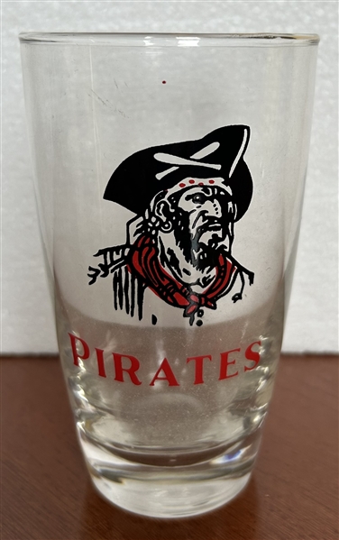 50's PITTSBURGH PIRATES BIG LEAGUER LARGE OPEN MOUTH GLASS